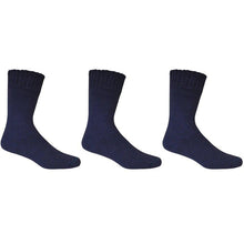 Load image into Gallery viewer, Extra Thick Navy Bamboo Socks - 3 Pack - The Hippie House