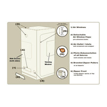 Load image into Gallery viewer, GroCELL Zelt Grow Tent - 100 X 100 X 200cm - The Hippie House