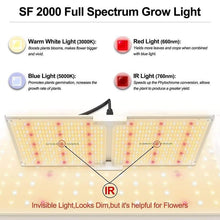 Load image into Gallery viewer, Spider Farmer LED Grow Light - SF2000 - The Hippie House