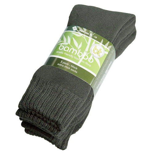 Extra Thick Army Green Bamboo Socks - 3 Pack - The Hippie House