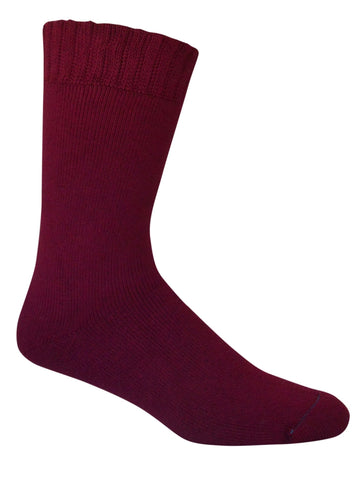 Extra Thick Maroon Bamboo Socks - The Hippie House