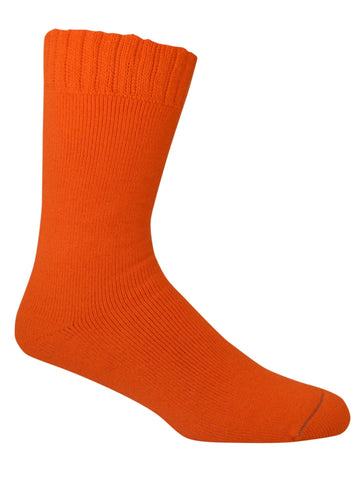 Extra Thick Orange Bamboo Socks - The Hippie House
