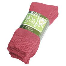 Load image into Gallery viewer, Extra Thick Pink Bamboo Socks - 3 Pack - The Hippie House
