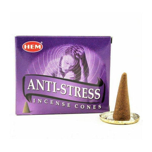 HEM - Anti Stress - 120 Incense Cones - The Hippie House