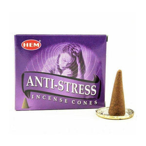 HEM - Anti Stress - 120 Incense Cones - The Hippie House