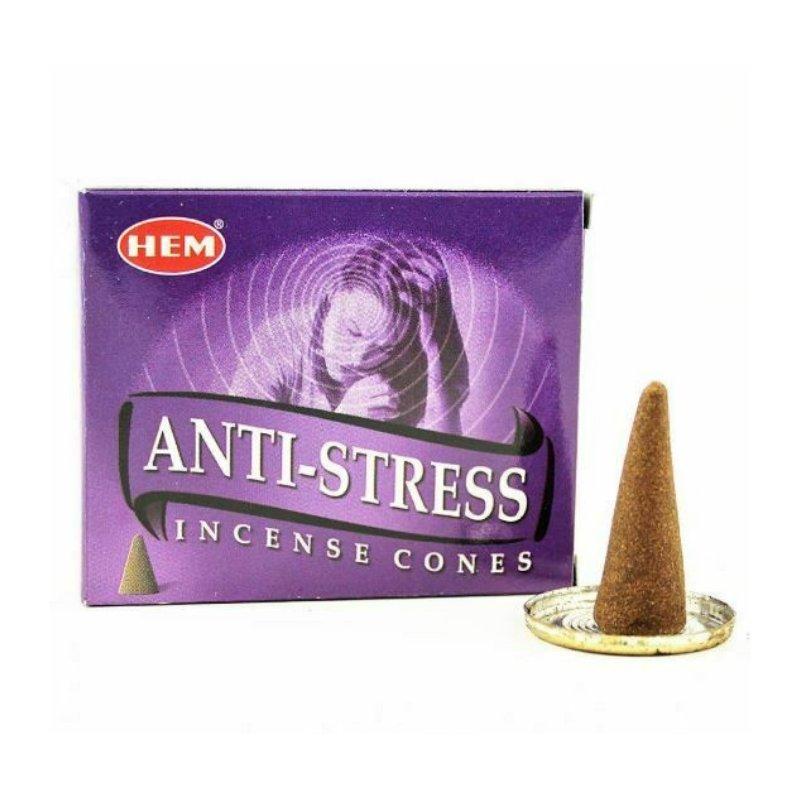 HEM - Anti Stress - 120 Incense Cones - The Hippie House