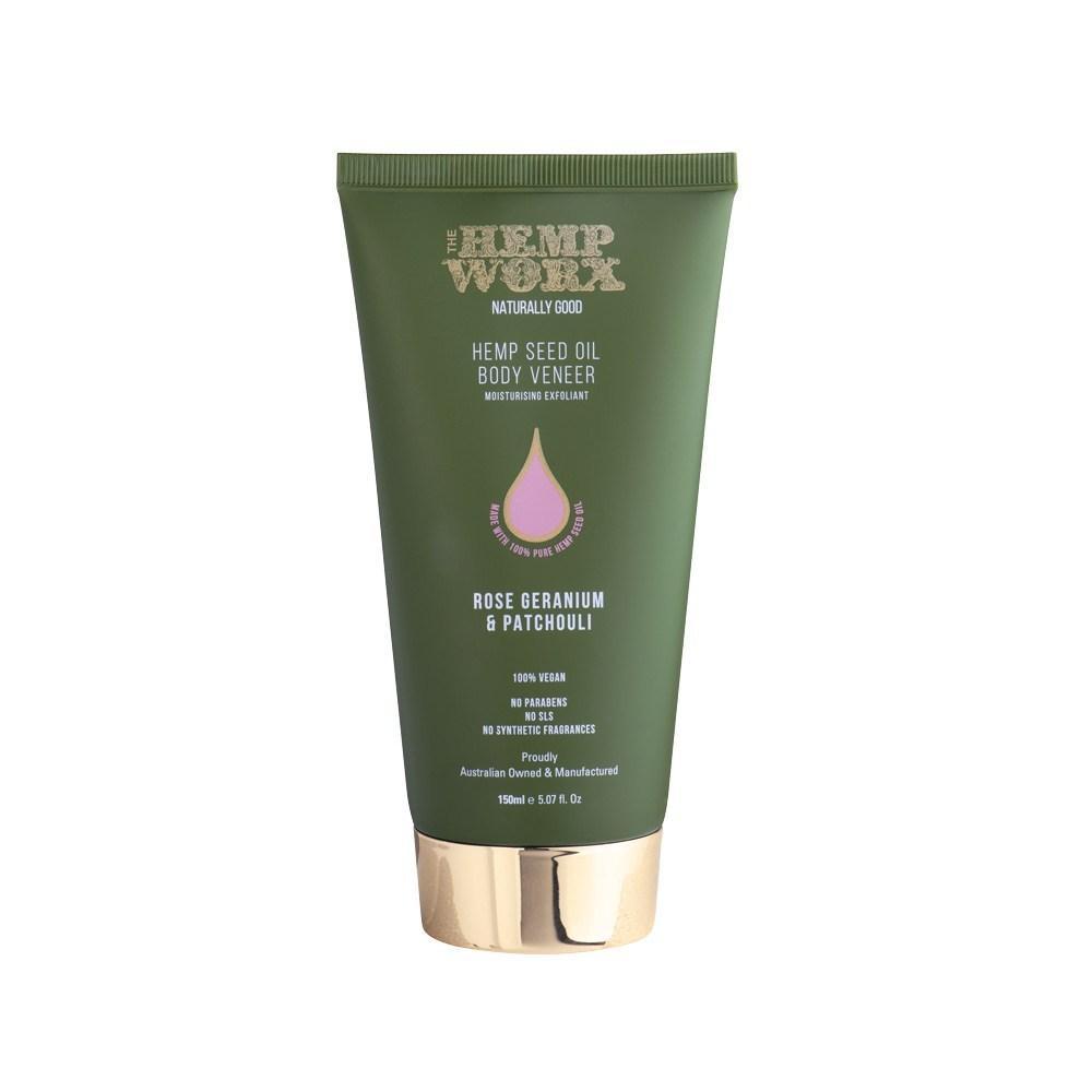 Hemp Body Veneer - Rose Geranium And Patchouli - Hemp Worx