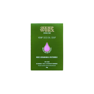 Hemp Worx Rose Geranium And Patchouli Soap Bar - The Hippie House