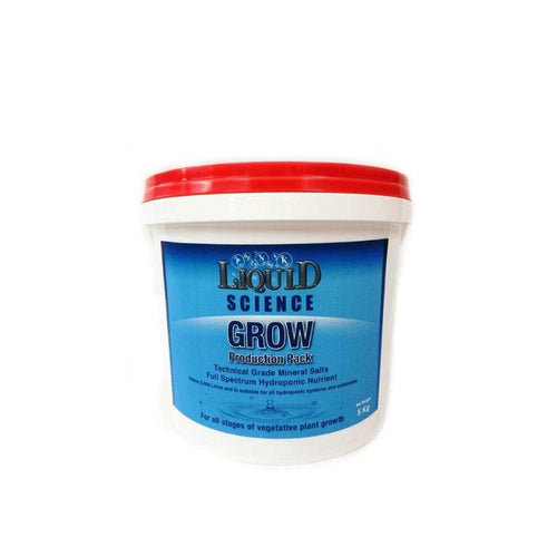 Liquid Science Grow A+B Powder Base Nutrient Pack - The Hippie House