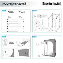 Load image into Gallery viewer, Mars Hydro Grow Tent - 120cm x 60cm x 180cm - The Hippie House
