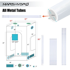 Mars Hydro Grow Tent - 150cm x 150cm x 200cm - The Hippie House
