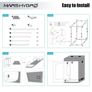 Mars Hydro Grow Tent - 150cm x 150cm x 200cm - The Hippie House
