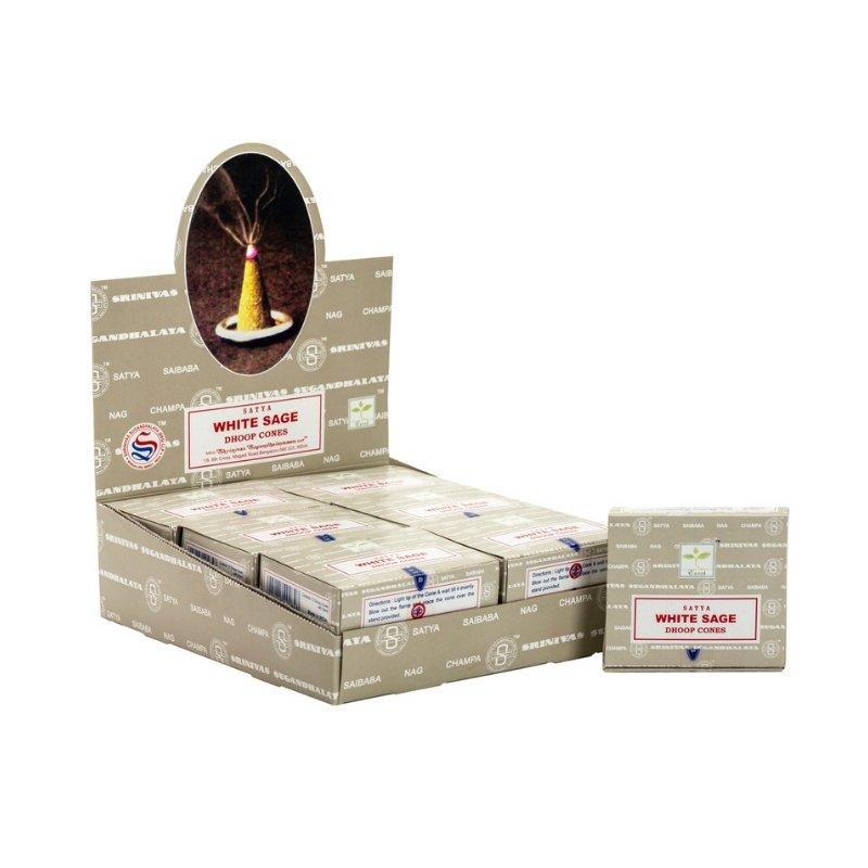 Satya White Sage Incense Cones - The Hippie House