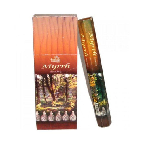 Tulsi Myrrh Incense Sticks - 8x25g - The Hippie House
