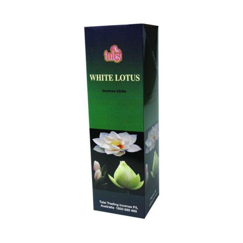 Tulsi White Lotus Incense Sticks - 6x20g - The Hippie House